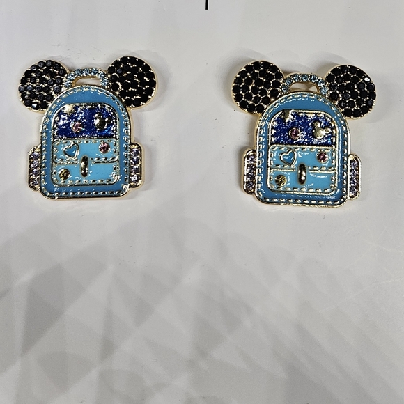Disney X Baublebar Backpack Earrings NIB - Picture 2 of 5
